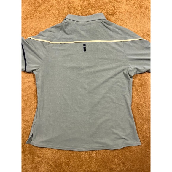 Jamie Sadock Men's Golf Polo Shirt Size M Short Sleeve Zip Neck Green Yellow - Picture 4 of 13